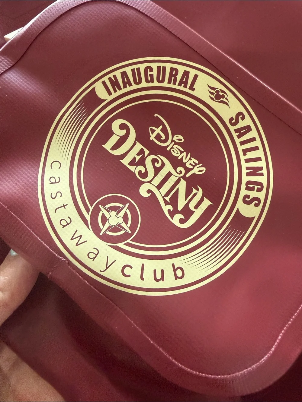 Disney Destiny Inaugural Sailings Castaway Club Dry Bag - NWT Brand New!